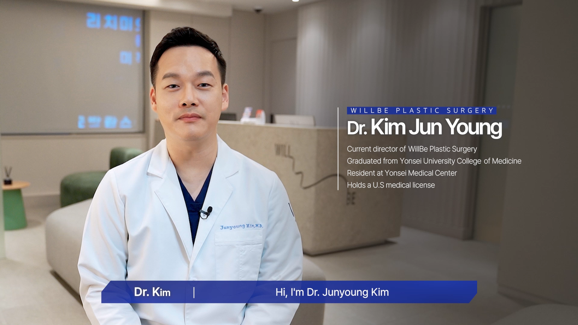 Dr. Kim Jun Young of WILL BE Plastic Surgery